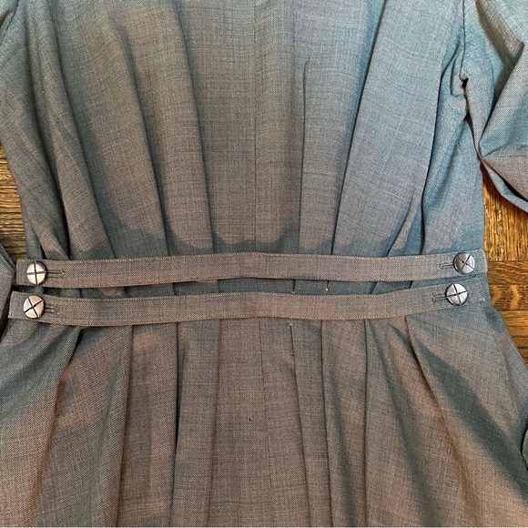 Vintage 1940s Forstmann Virgin Wool Grey Coat. Double Breasted. Size 4 or 6. - Picture 6 of 16